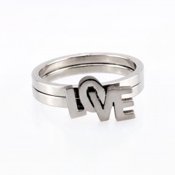 Roestvrijstalen LOVE-Ring
