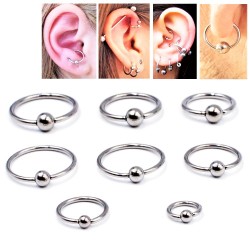 RVS Ball Closure Ring Piercing 11mm-13mm