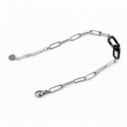 Roestvrij Stalen Dames Paperclip-Schakels Armband