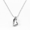 RVS Ketting + Hartvormige Ashanger Forever In My Heart - Mom