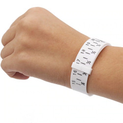 Witte Kunststof Armbandmeter - Unisex Meetlint - Sieradenmeting Armband