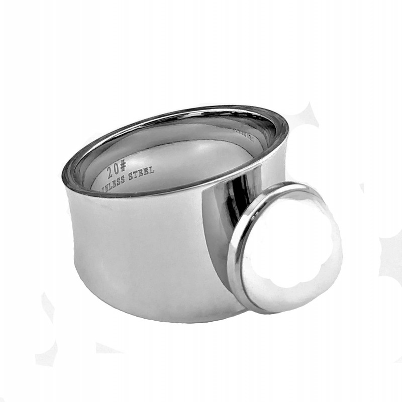 Ring met Parel Zilver Kleur Ring Dames Kleur Wit Ring Omtrek 54 mm (diameter 17,2 mm)