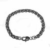 21cm x 8mm Vossenstaart Armband Unisex - Stalen  Zilverkleur - Schakelarmband