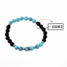 Natuursteen Kralen Armband - Turquoise Magnesite - Onxy - Armband Unisex - Dames - Heren