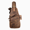 Hunters Crossbodytas Unisex - Bruin Buffelleer - Schoudertas - Informal Crossbody Tas - Slingbag