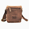 Hunters Crossbodytas Unisex - Bruin Buffelleer - Schoudertas - Tas met Omslag