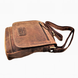 Hunters Crossbodytas Unisex - Bruin Buffelleer - Schoudertas - Tas met Omslag