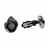 Oorclips met Strass - Atancriet Cabochon Clip-on Oorbellen Dames - 18 mm Ronde Oorclips