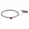 Bangle Dames - RVS - Stijve Armband met Roze Zirkonia