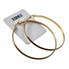 ∅60mm x 3mm Oorringen Dames - Verguld RVS - Oorbellen