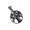 Levensboom Hanger Dames - Zilverkleurig RVS - Levensboomhanger -Tree of Life Hanger