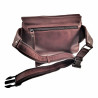 Grote Heuptasje Unisex - Roodbruine Echt Leer - Buideltas - Informal Crossbodytas - Slingbag