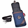Telefoontas Heren - Marineblauwe Echt Leer - Riemtas - Heuptas - Schoudertas - Crossbodytas - 6,5 inch Telefoons Tas