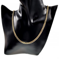 50 - 55cm - 4,5mm Ketting Dames - Verguld RVS - Gourmet-Schakelsketting - Verstelbaar