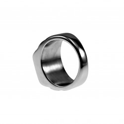 Zegelring Heren - Gepolijst RVS - Grieks Desing - Ring met Onyx