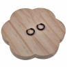 ∅15mm x 2,5mm Oorringen Unisex - Zwarte PVD-Coating RVS - Oorbellen Dames - Heren