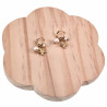 ∅11mm Oorbellen Dames - Gold Plated RVS - Oorringen met Zoetwaterparel en Sterhangers - Dangle Oorbellen Dolttilove