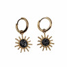 ∅14mm x 2mm Oorbellen Dames - Verguld RVS - Ooringen met Zonnehanger