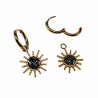 ∅14mm x 2mm Oorbellen Dames - Verguld RVS - Ooringen met Zonnehanger