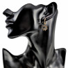 ∅14mm x 2mm Oorbellen Dames - Verguld RVS - Ooringen met Zonnehanger