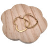 ∅40mm Oorbellen Dames - Verguld RVS - Hart Oorringen