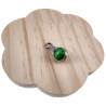 30mm x 12 mm Groene Kattenoogsteen Hanger Dames - Gepolijst RVS - Handgemaakt Visgraattechniek Steen Hanger