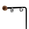 ∅13mm x 4mm Oorringen Unisex - Gepolijst RVS - Zilverkleurige Oorbellen Dames - Heren