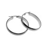 ∅38mm x 6mm Oorringen Dames - Zilverkleurige RVS - Oorbellen