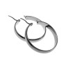 ∅38mm x 6mm Oorringen Dames - Zilverkleurige RVS - Oorbellen