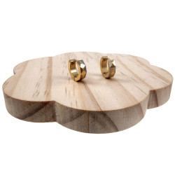 ∅13mm x 4mm Oorringen Unisex - RVS Goudkleur-Zilverkleur - Bicolor Oorbellen Dames - Heren