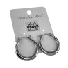 ∅22mm Oorringen Dames - Gepolijst RVS - Zilverkleurige Oorbellen