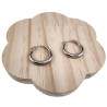 ∅22mm Oorringen Dames - Gepolijst RVS - Zilverkleurige Oorbellen