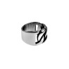 14mm Brede Ring Unisex - Gepolijst RVS - Gourmet-Design Ring Dames - Heren